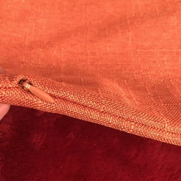 4th Emotion Throw Pillow Covers Fall Cotton Linen Sofa 2 Pcs Orange 12x20 inch - Picture 4 of 9